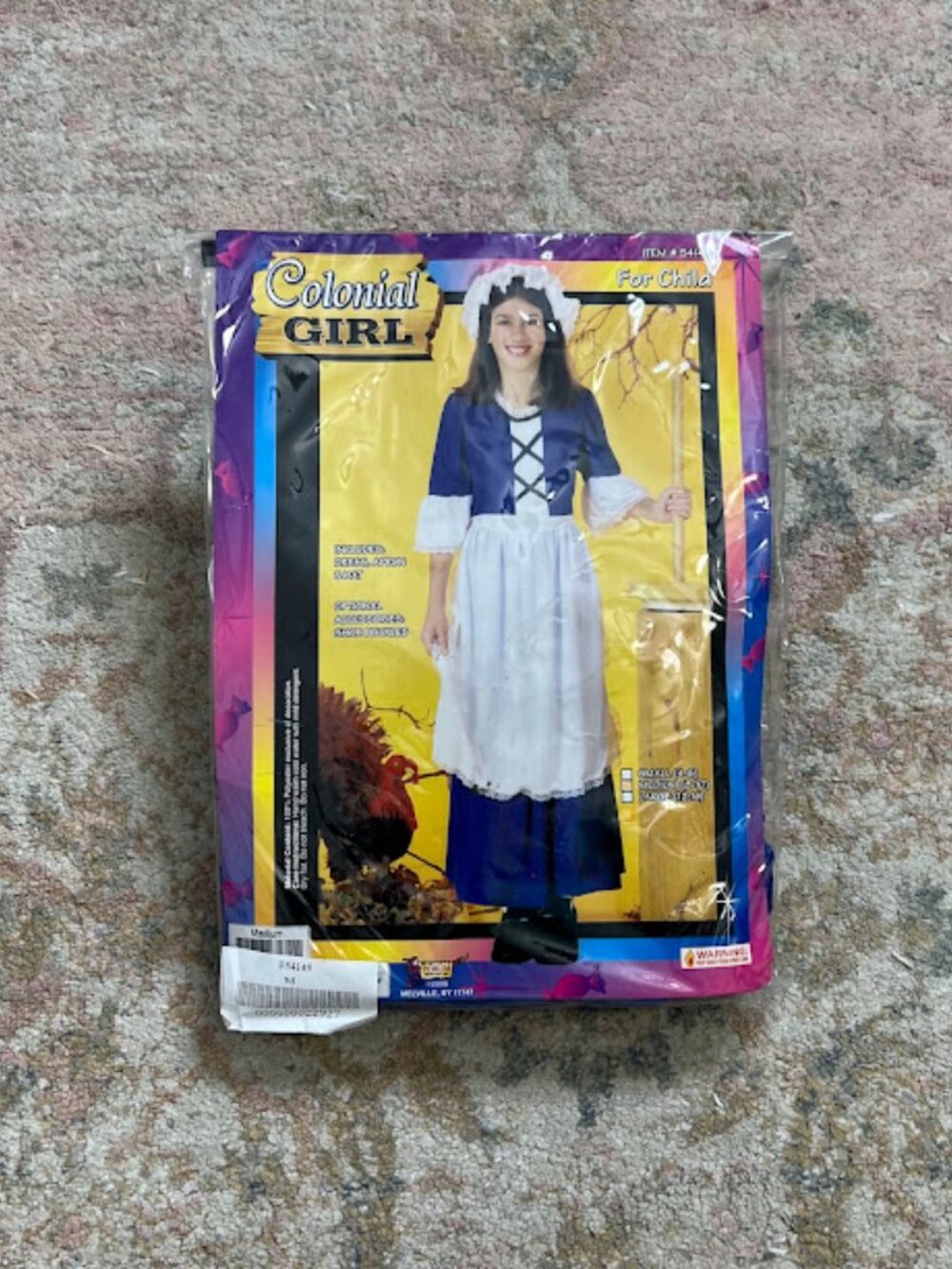 Forum Novelties Colonial Costume Children's Size M 8-10